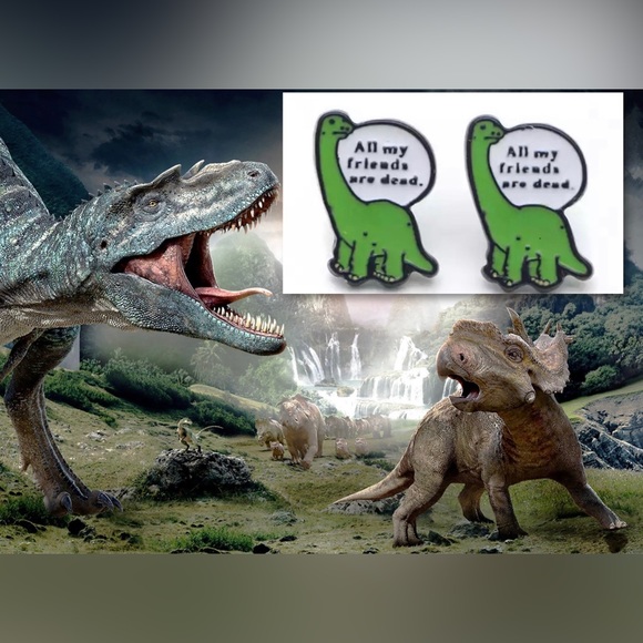 Jewelry - $3🦖Funny Dinosaur Enamel Stud Earrings🦖New🦖$3 WHEN BUNDLED WITH 3. STAINLESS STE